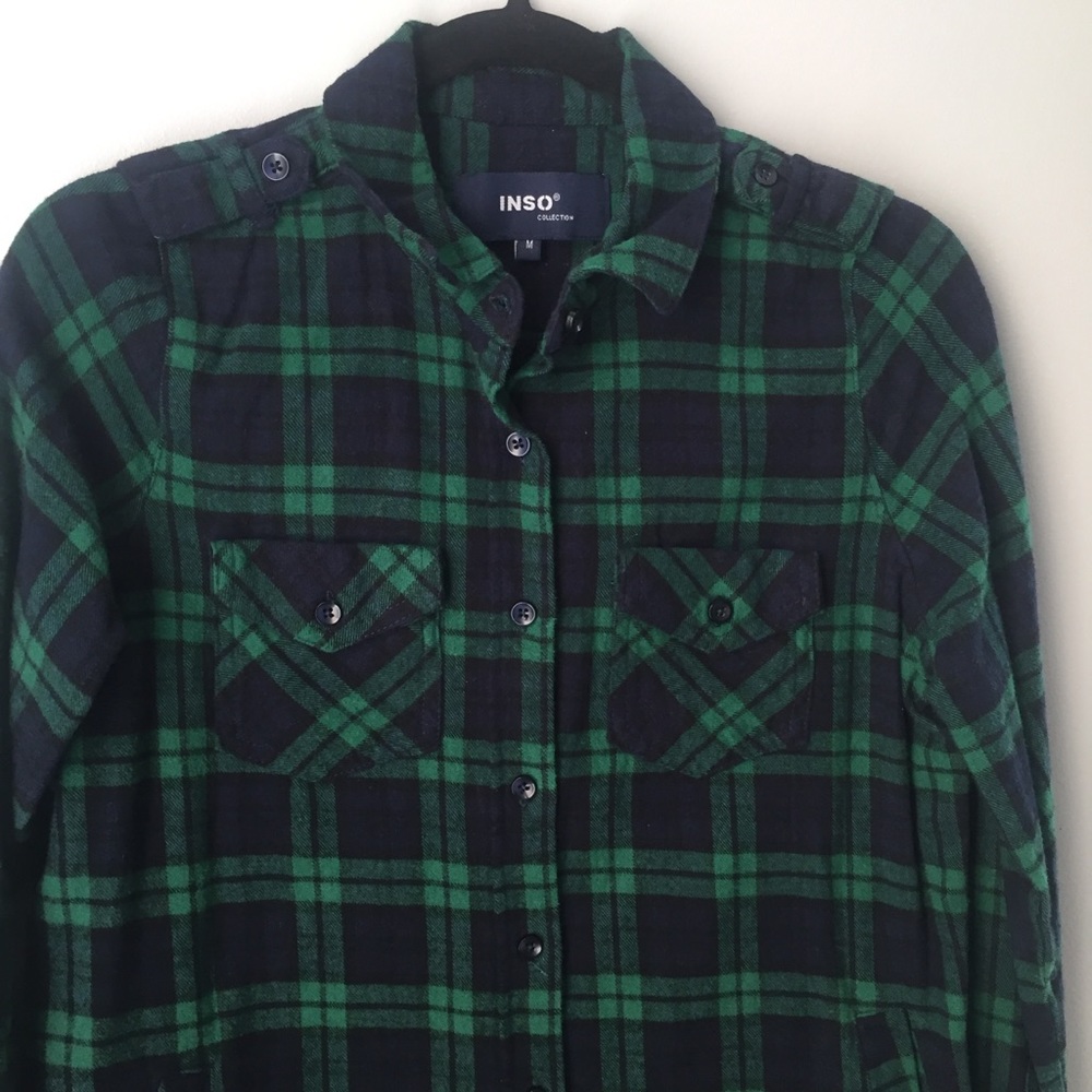 Inso Collection Plaid Flannel Shirt View 3